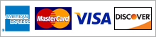 Visa AMEX Master Card and Discover
